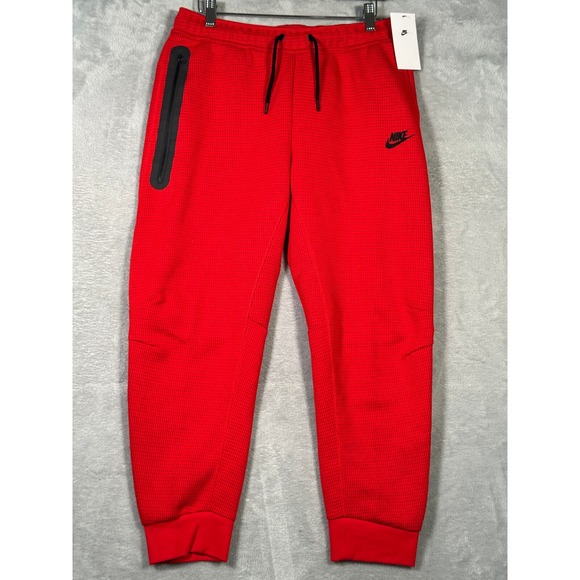 Nike Tech Joggers Boys XL Red Tech Fleece FJ6025 Big Kids - Picture 1 of 8